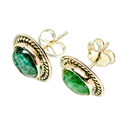 Green Tourmaline Earrings handcrafted by Ana Silver Co - EARR417214