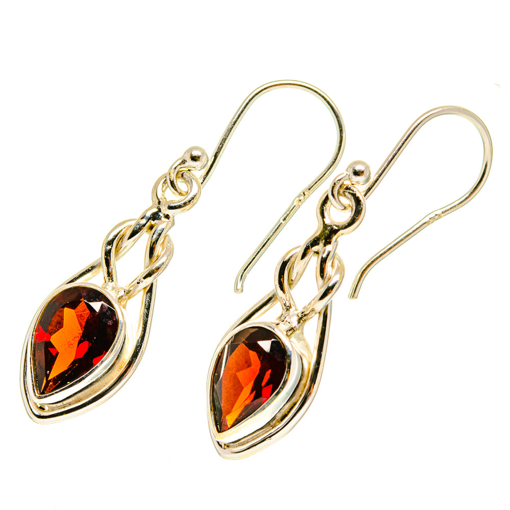Garnet Earrings handcrafted by Ana Silver Co - EARR417222