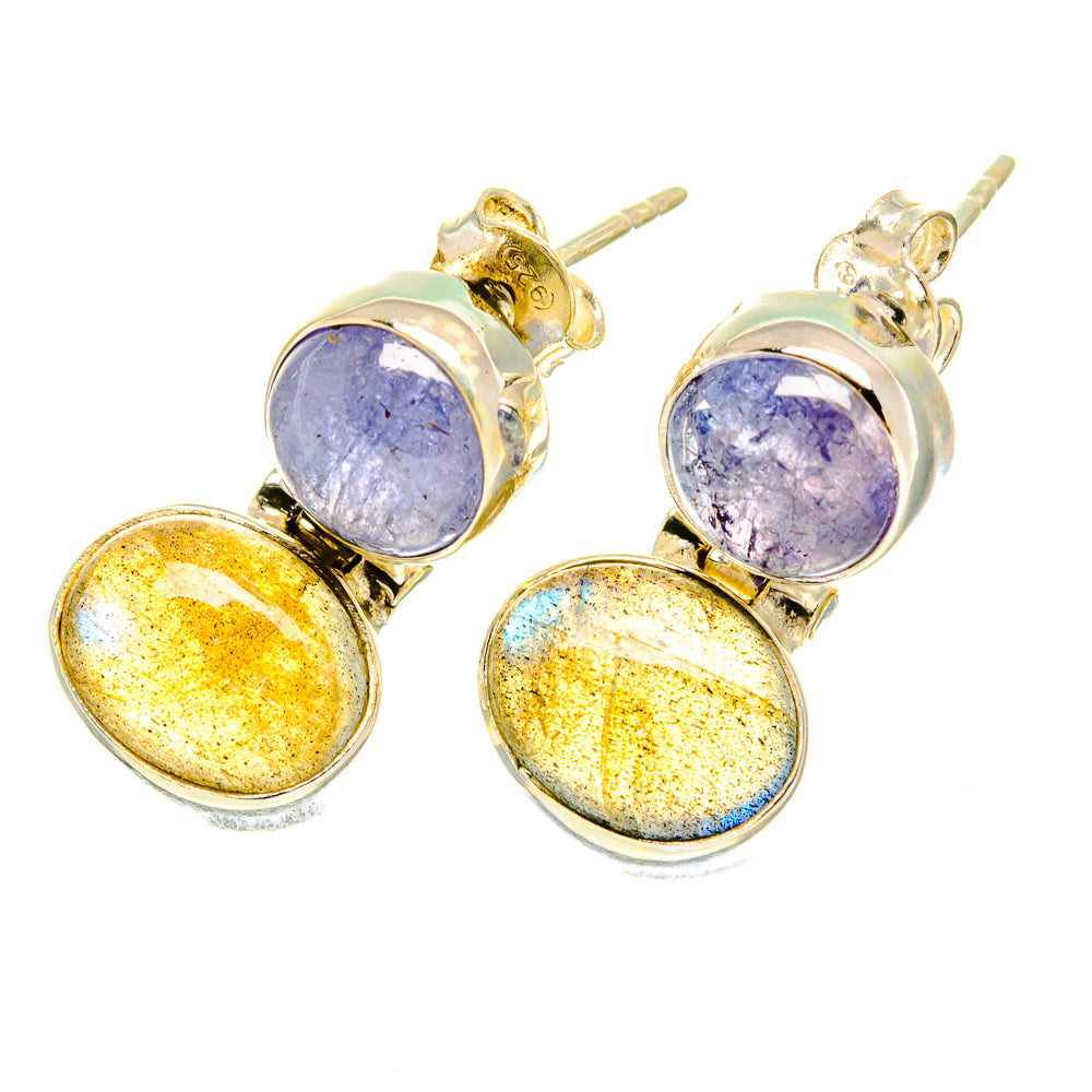 Labradorite Earrings handcrafted by Ana Silver Co - EARR417227