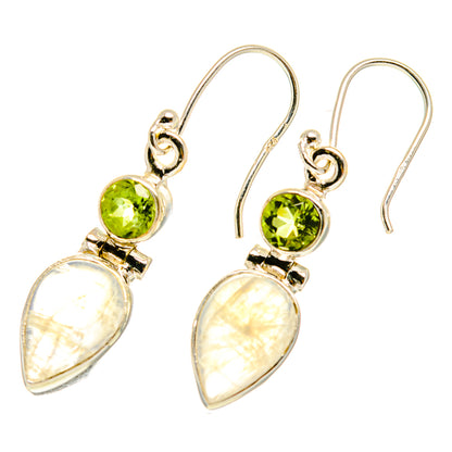 Rainbow Moonstone Earrings handcrafted by Ana Silver Co - EARR417229