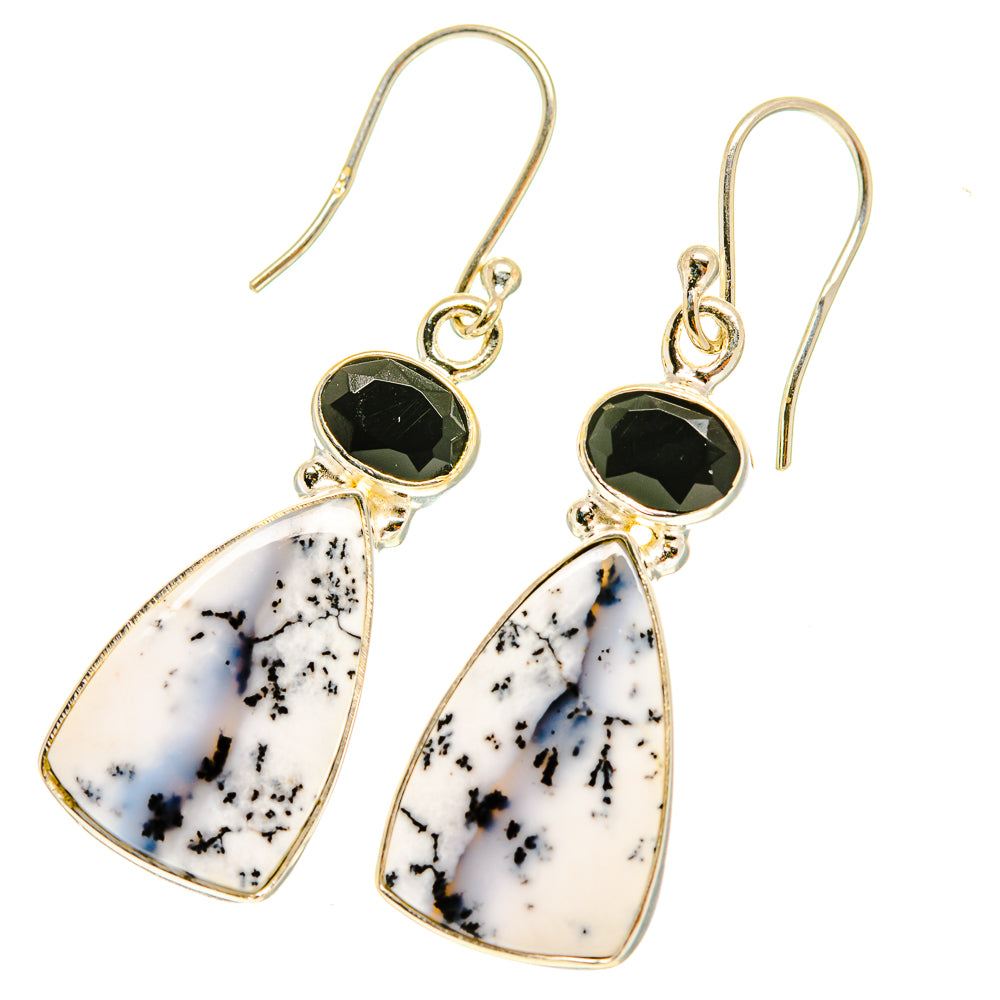 Dendritic Opal Earrings handcrafted by Ana Silver Co - EARR417230