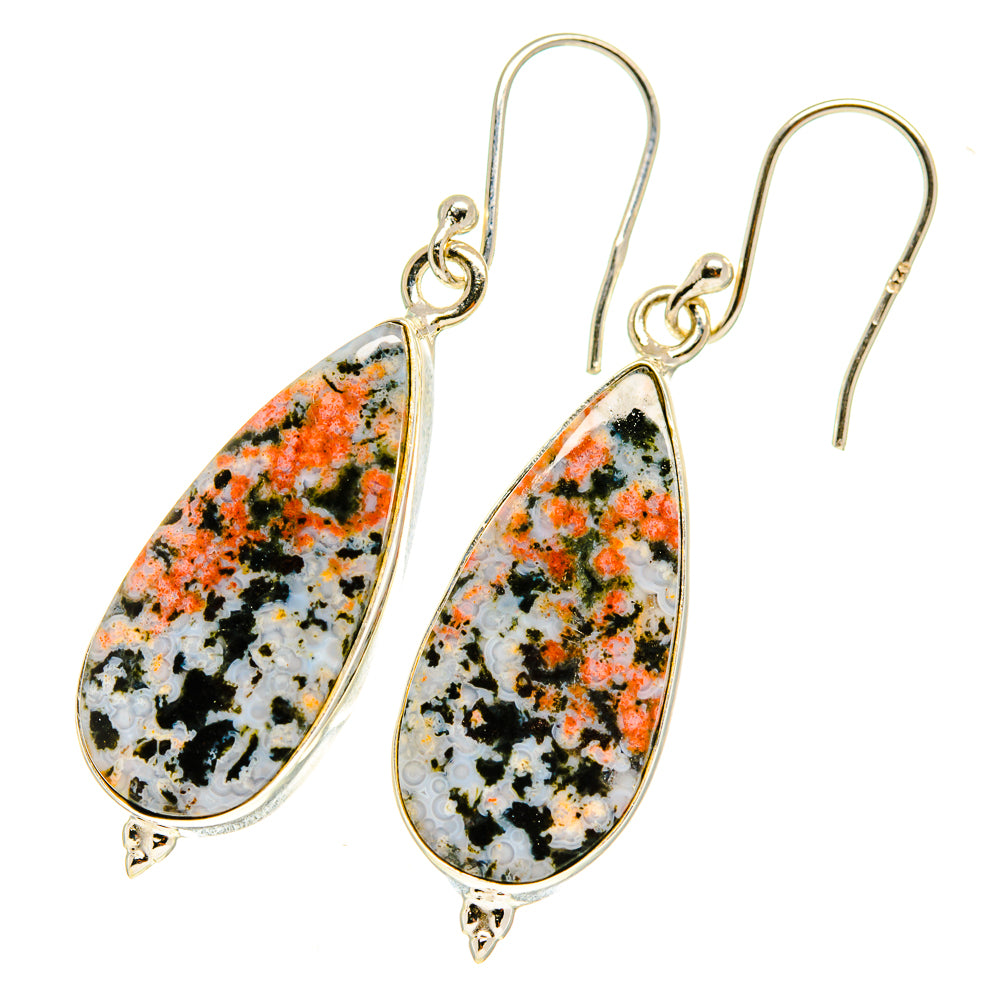 Ocean Jasper Earrings handcrafted by Ana Silver Co - EARR417232