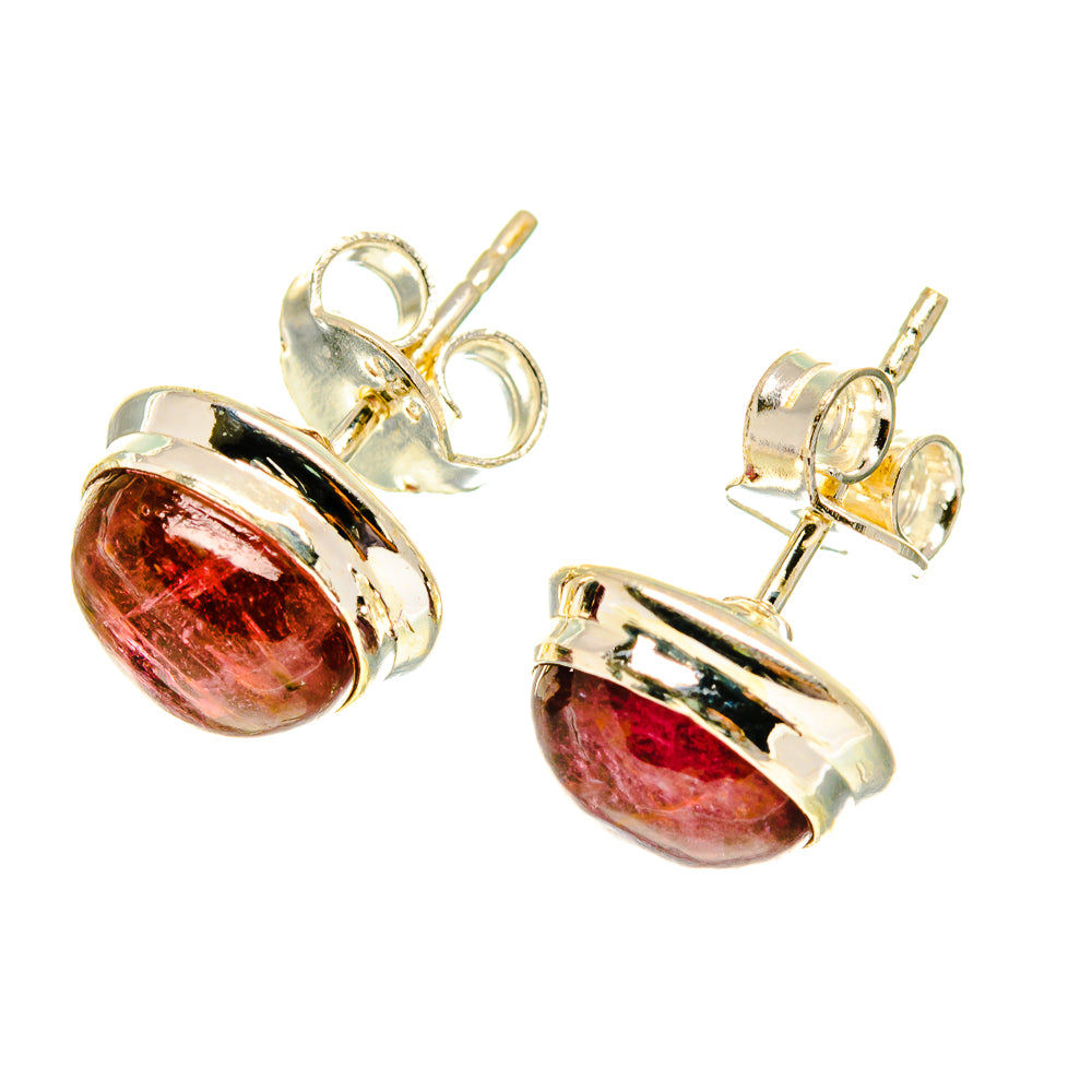 Pink Tourmaline Earrings handcrafted by Ana Silver Co - EARR417244