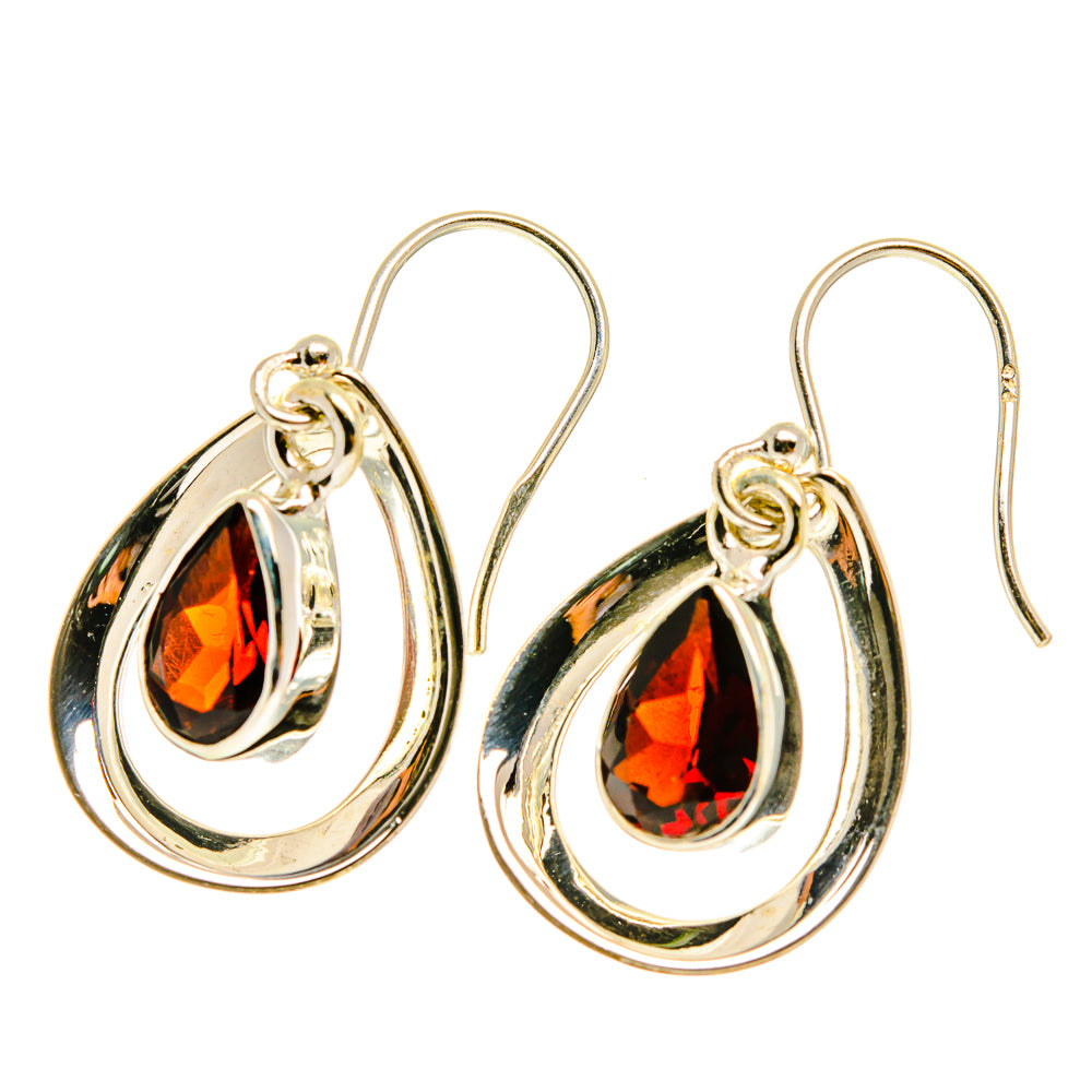Garnet Earrings handcrafted by Ana Silver Co - EARR417248