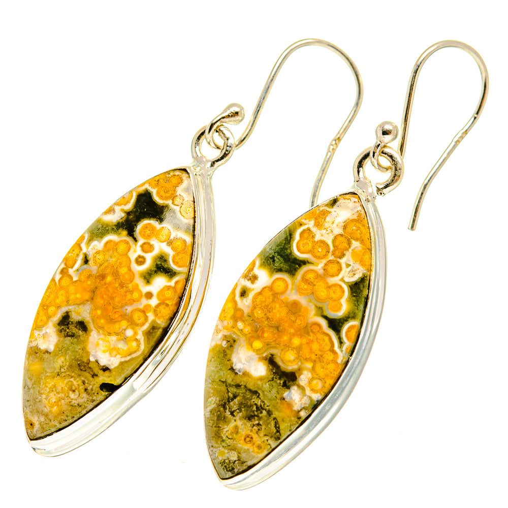 Ocean Jasper Earrings handcrafted by Ana Silver Co - EARR417249