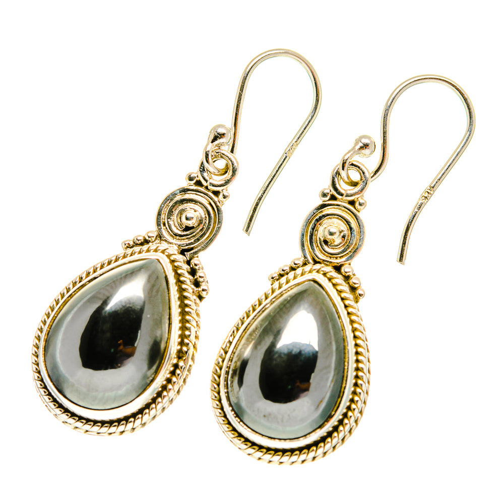 Hematite Earrings handcrafted by Ana Silver Co - EARR417250