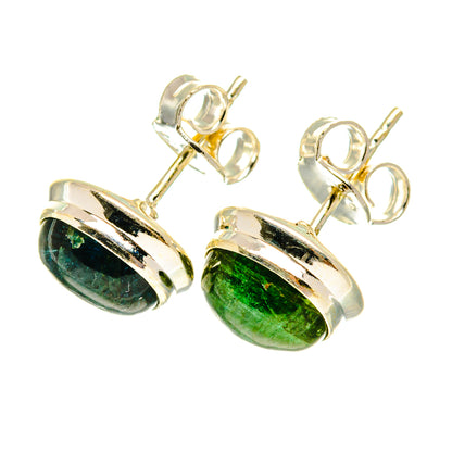 Green Tourmaline Earrings handcrafted by Ana Silver Co - EARR417253