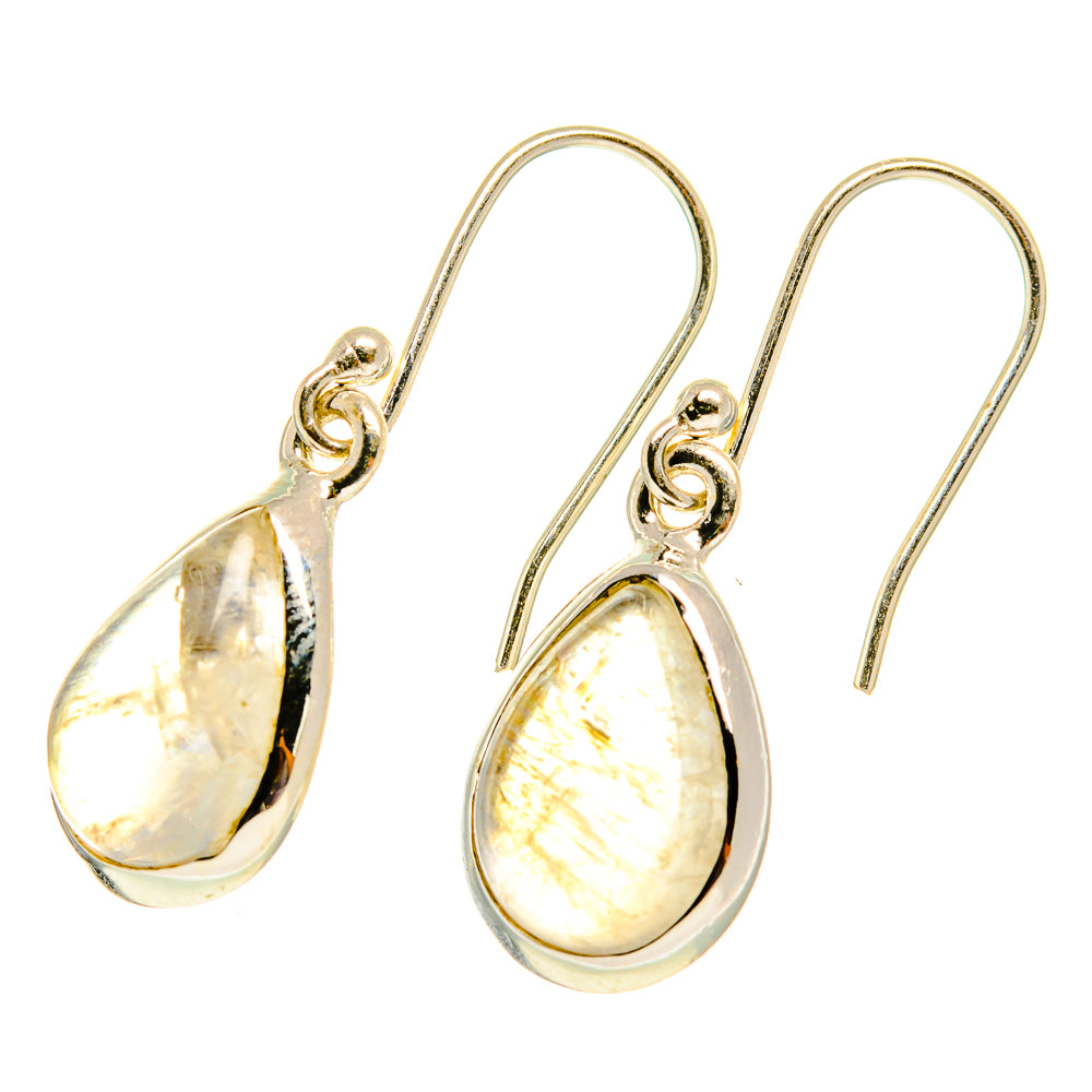 Rainbow Moonstone Earrings handcrafted by Ana Silver Co - EARR417257