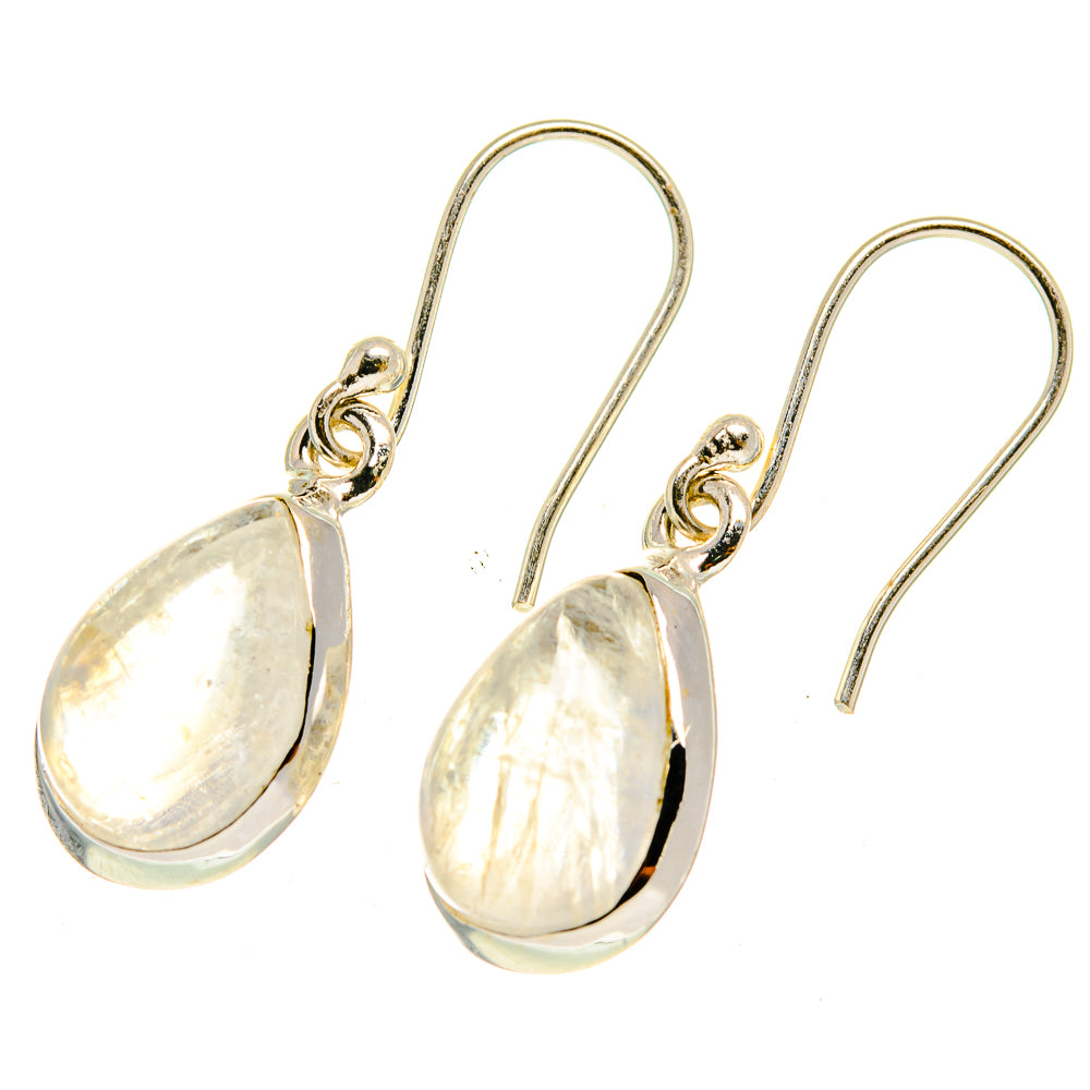 Rainbow Moonstone Earrings handcrafted by Ana Silver Co - EARR417262