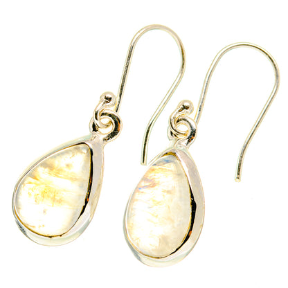 Rainbow Moonstone Earrings handcrafted by Ana Silver Co - EARR417265