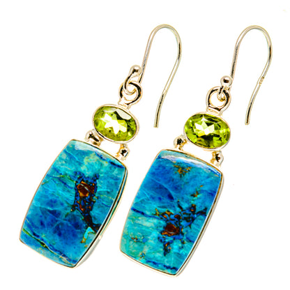 Chrysocolla Earrings handcrafted by Ana Silver Co - EARR417266