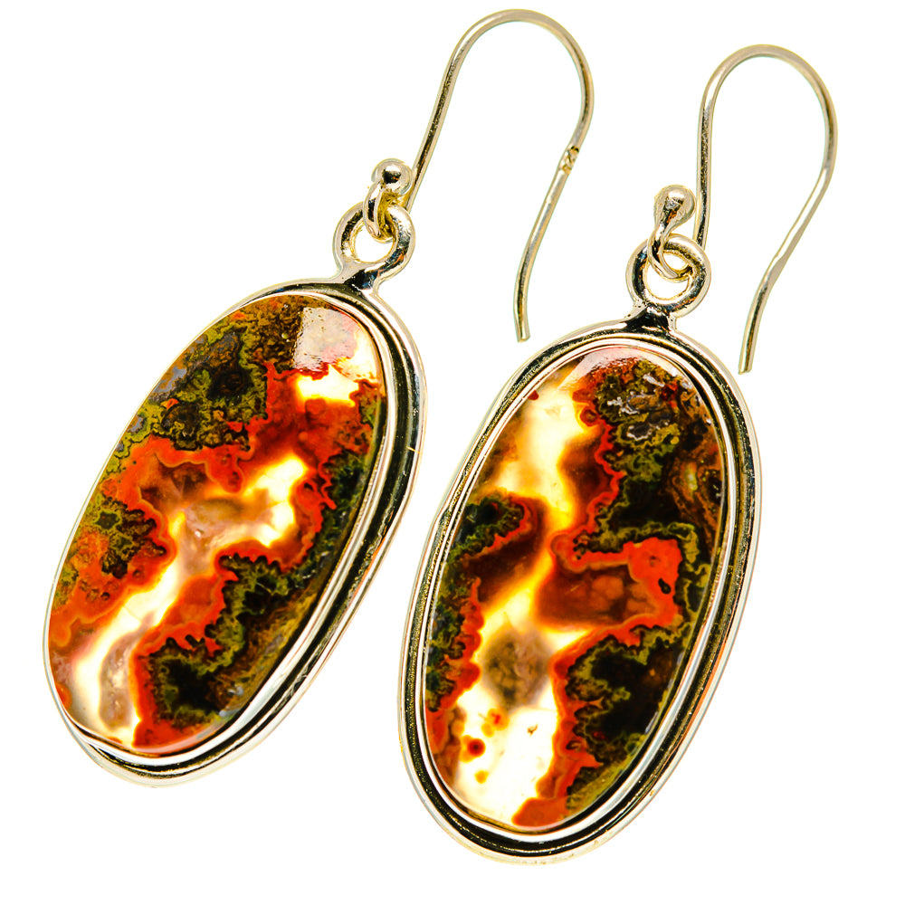 Moroccan Agate Earrings handcrafted by Ana Silver Co - EARR417287