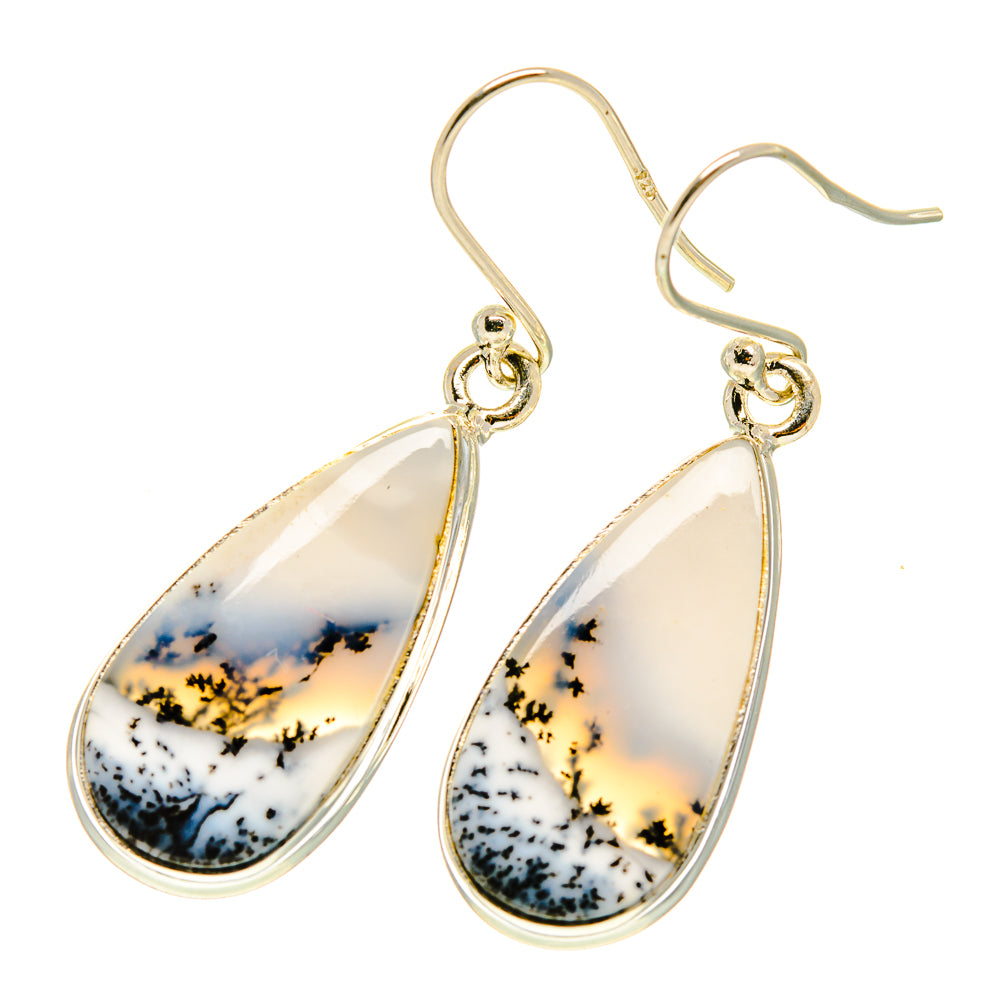 Dendritic Opal Earrings handcrafted by Ana Silver Co - EARR417308