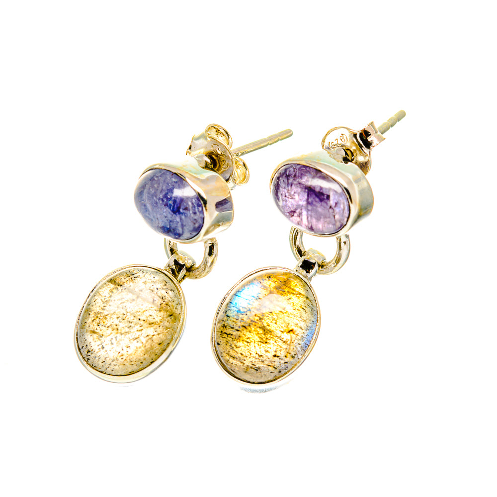 Labradorite Earrings handcrafted by Ana Silver Co - EARR417312