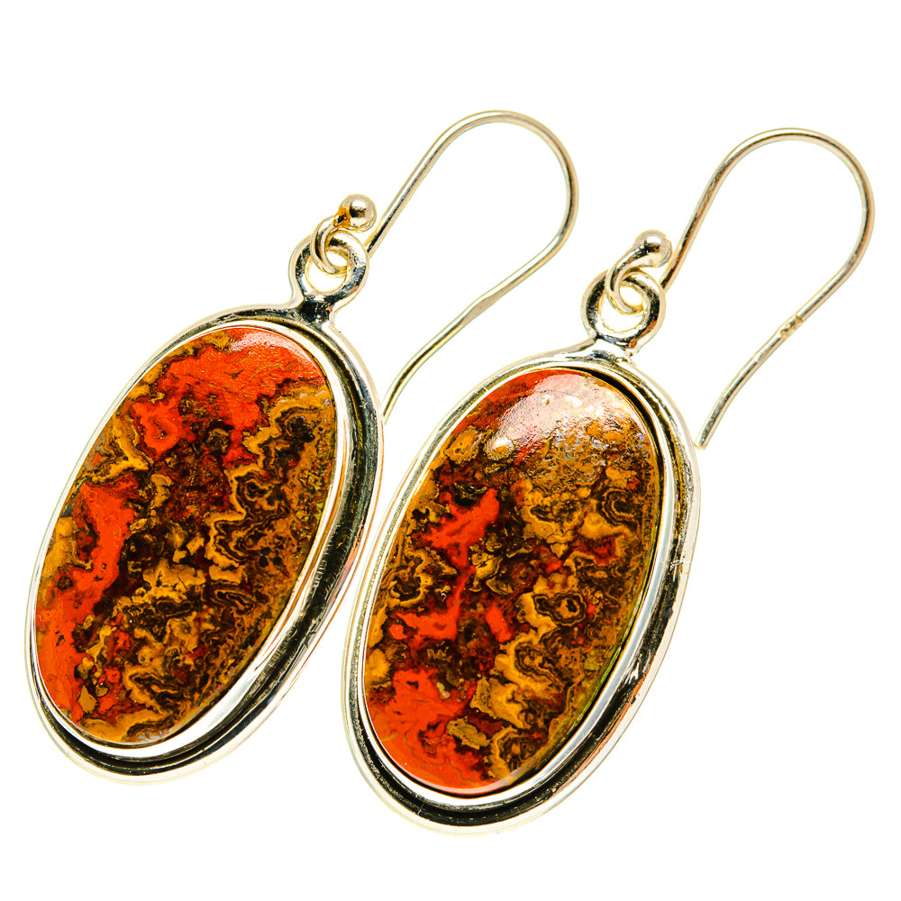 Moroccan Agate Earrings handcrafted by Ana Silver Co - EARR417321