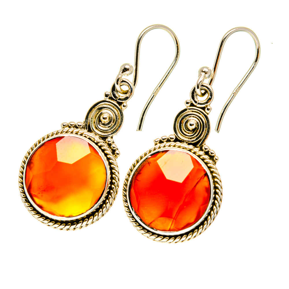 Carnelian Earrings handcrafted by Ana Silver Co - EARR417323