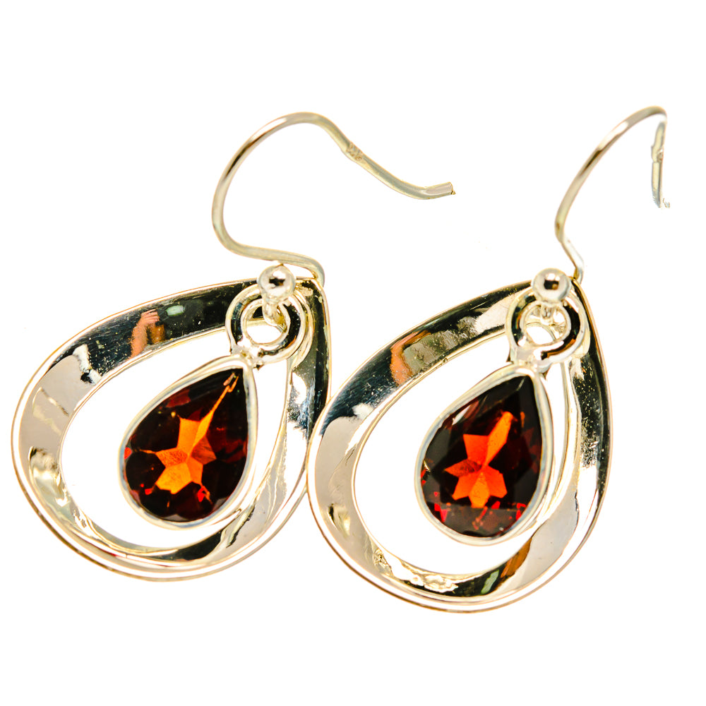 Garnet Earrings handcrafted by Ana Silver Co - EARR417328