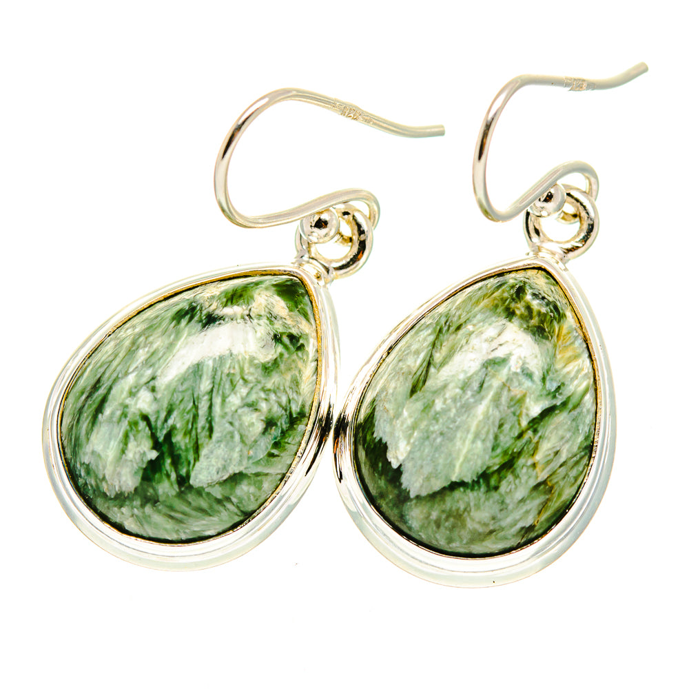 Seraphinite Earrings handcrafted by Ana Silver Co - EARR417361