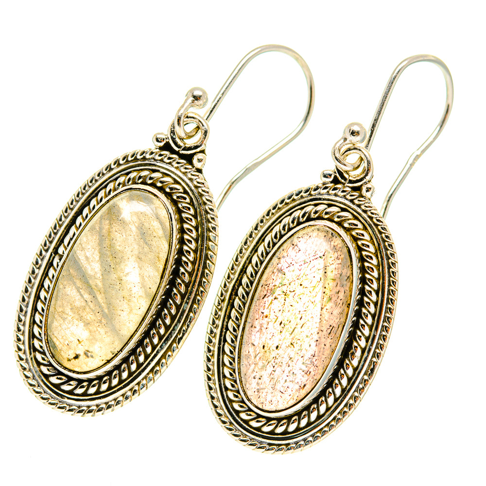 Labradorite Earrings handcrafted by Ana Silver Co - EARR417363