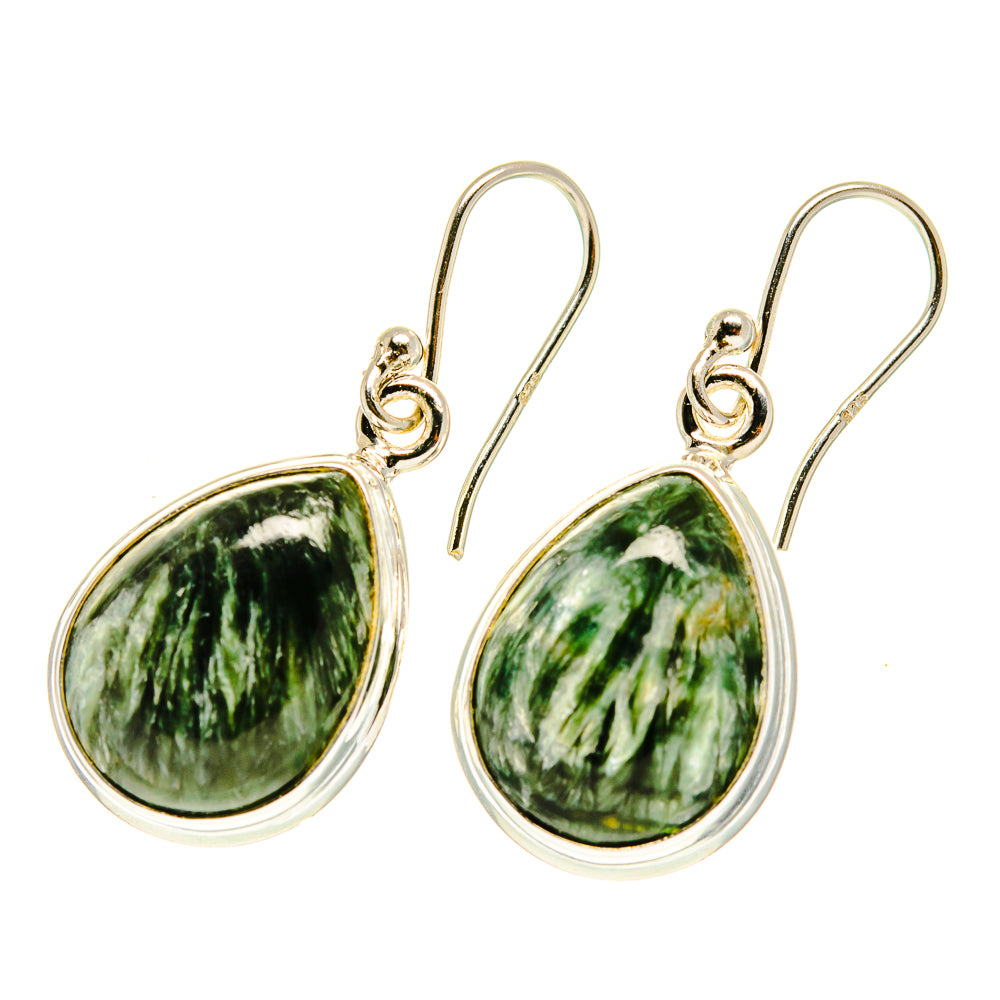 Seraphinite Earrings handcrafted by Ana Silver Co - EARR417381
