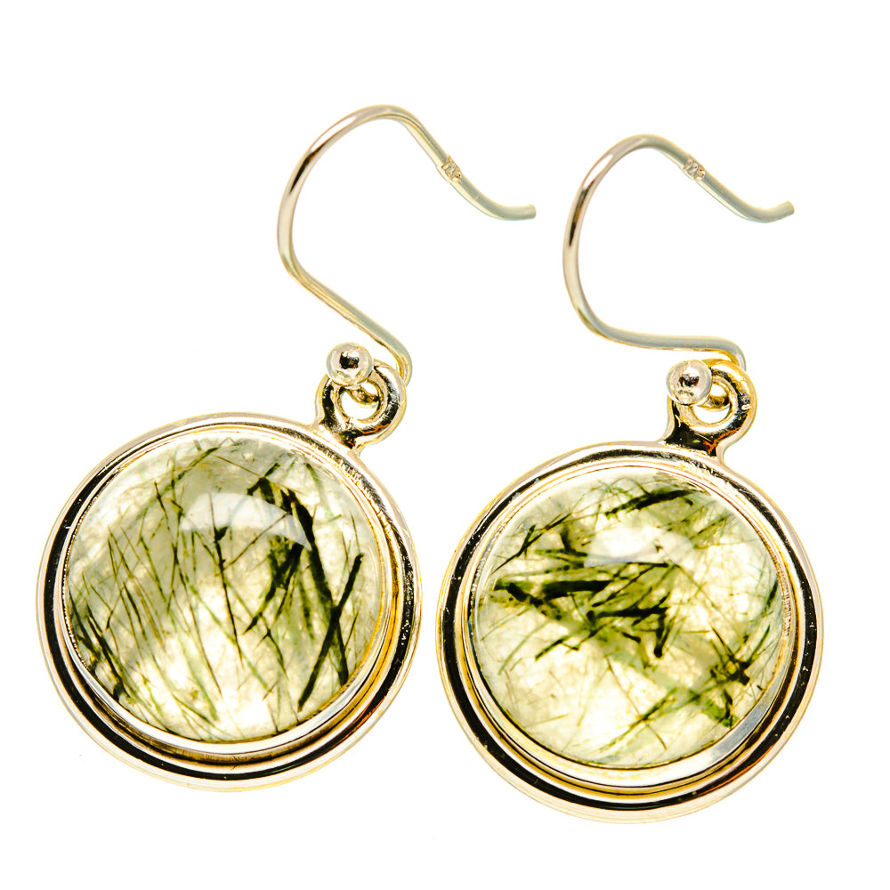 Tourmalinated Quartz Earrings handcrafted by Ana Silver Co - EARR417385