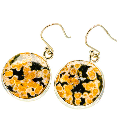 Ocean Jasper Earrings handcrafted by Ana Silver Co - EARR417391