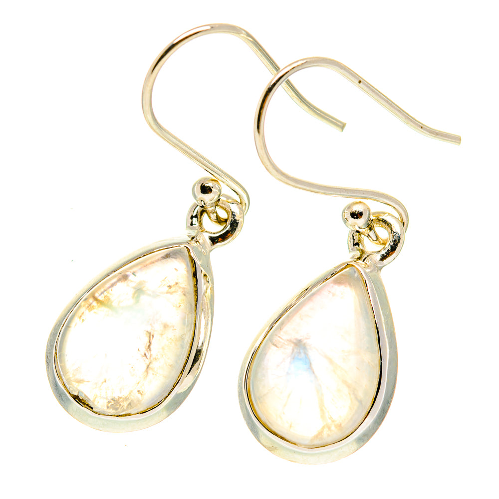 Rainbow Moonstone Earrings handcrafted by Ana Silver Co - EARR417410