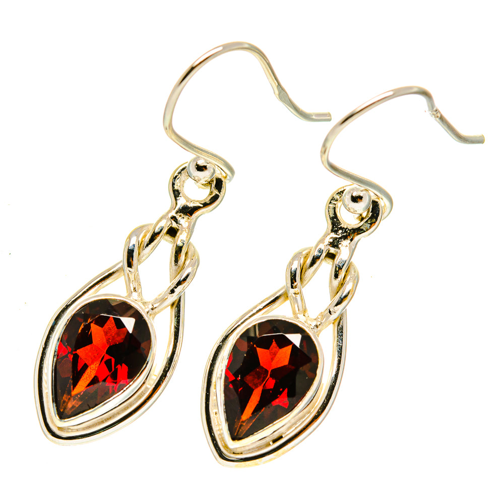 Garnet Earrings handcrafted by Ana Silver Co - EARR417421