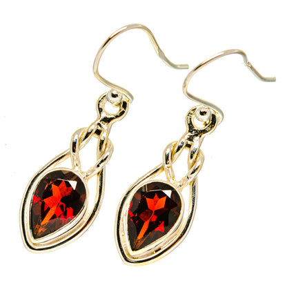 Garnet Earrings handcrafted by Ana Silver Co - EARR417421