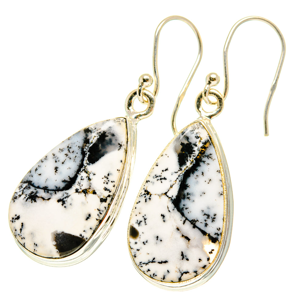 Dendritic Opal Earrings handcrafted by Ana Silver Co - EARR417433