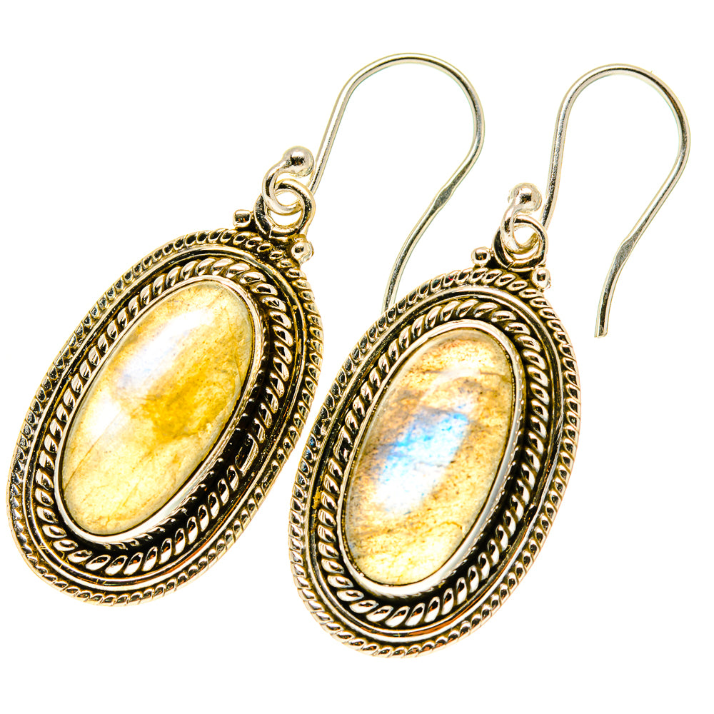 Labradorite Earrings handcrafted by Ana Silver Co - EARR417440