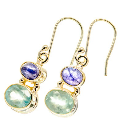 Aqua Chalcedony Earrings handcrafted by Ana Silver Co - EARR417448