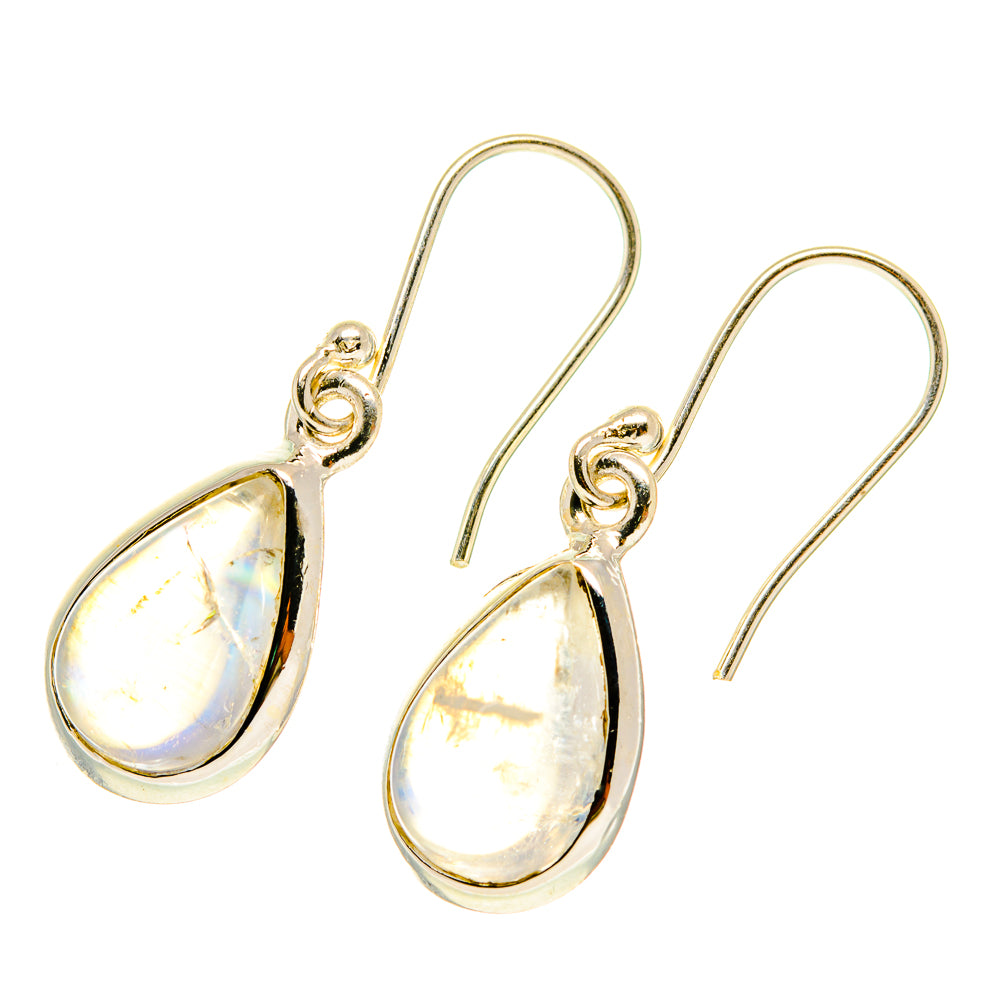 Rainbow Moonstone Earrings handcrafted by Ana Silver Co - EARR417452