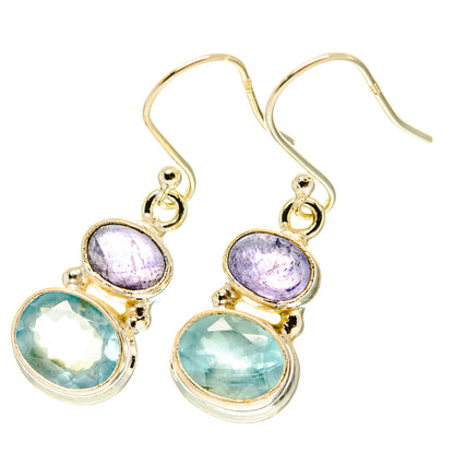 Aqua Chalcedony Earrings handcrafted by Ana Silver Co - EARR417458