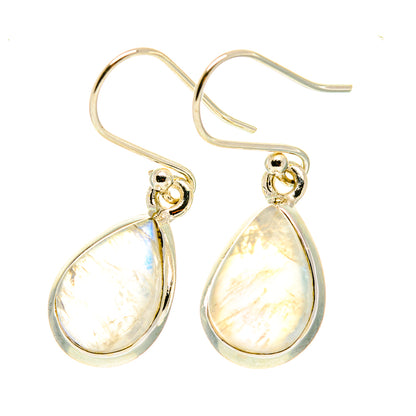 Rainbow Moonstone Earrings handcrafted by Ana Silver Co - EARR417477