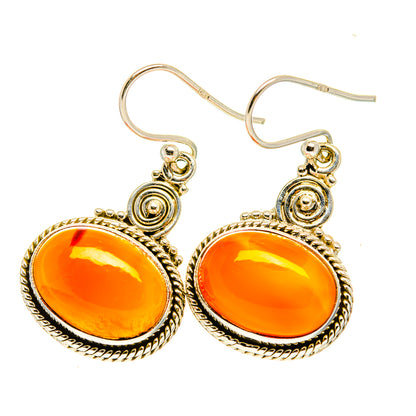 Carnelian Earrings handcrafted by Ana Silver Co - EARR417493