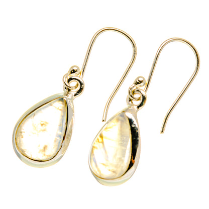Rainbow Moonstone Earrings handcrafted by Ana Silver Co - EARR417495