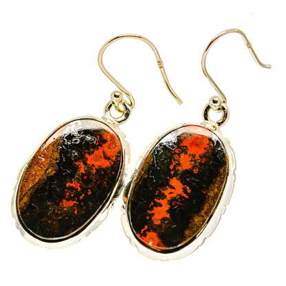 Red Jasper Earrings handcrafted by Ana Silver Co - EARR417496