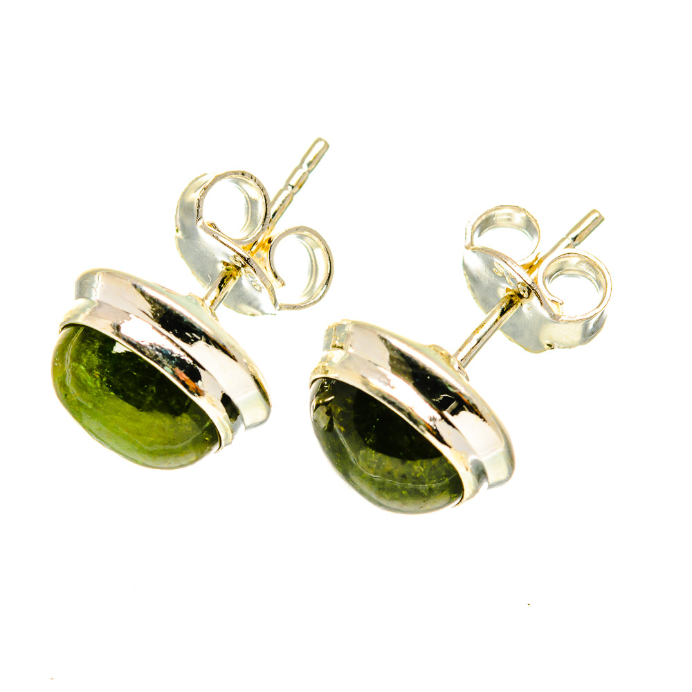 Green Tourmaline Earrings handcrafted by Ana Silver Co - EARR417502