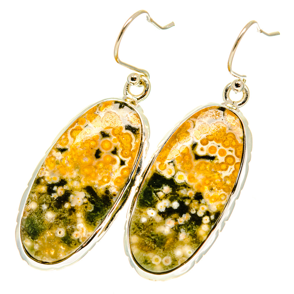 Ocean Jasper Earrings handcrafted by Ana Silver Co - EARR417517