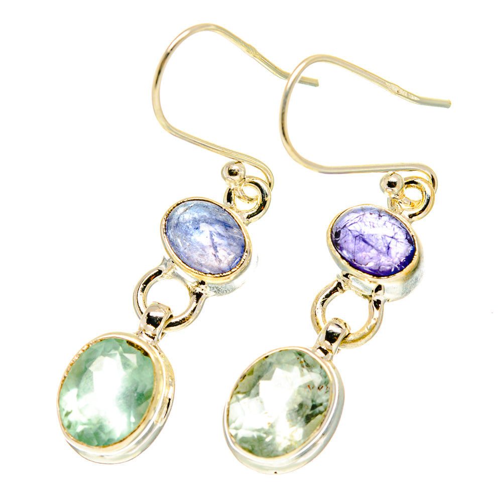 Aqua Chalcedony Earrings handcrafted by Ana Silver Co - EARR417522