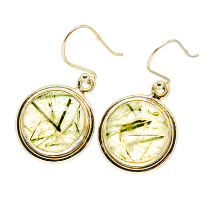 Tourmalinated Quartz Earrings handcrafted by Ana Silver Co - EARR417525