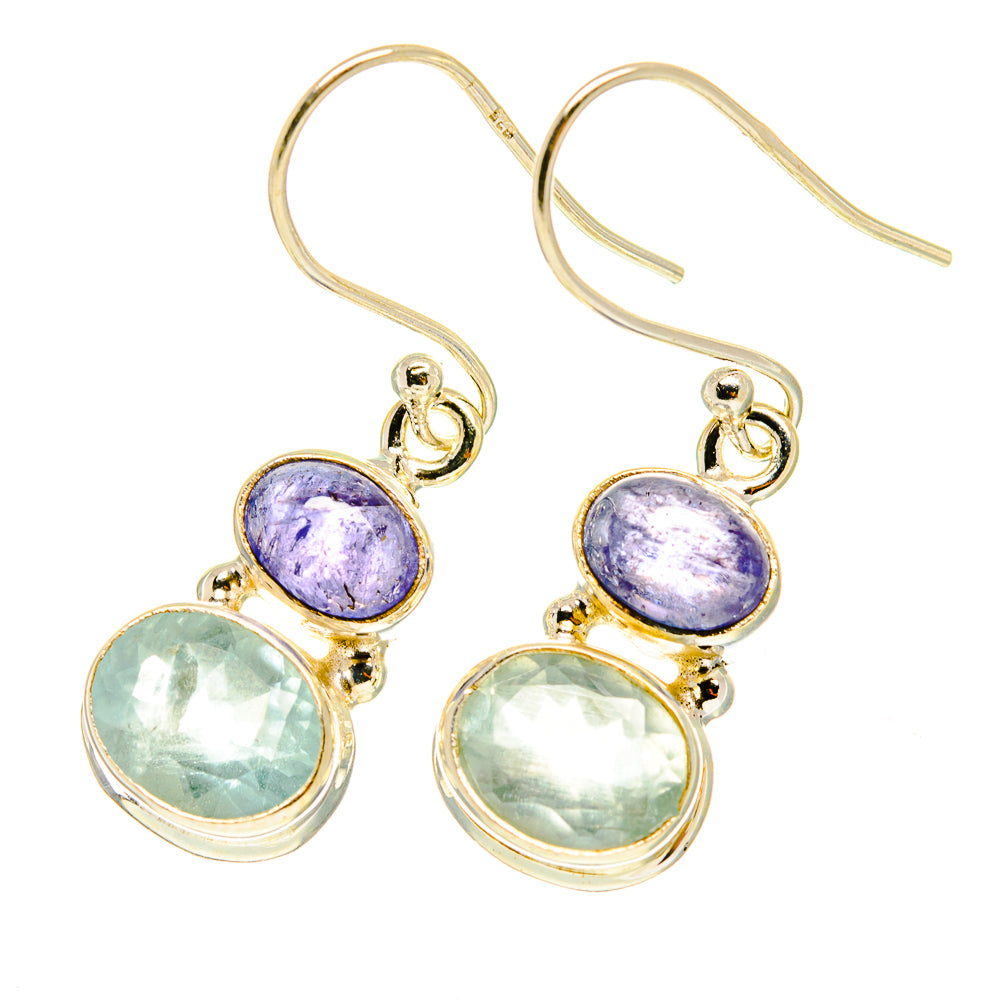 Aqua Chalcedony Earrings handcrafted by Ana Silver Co - EARR417528