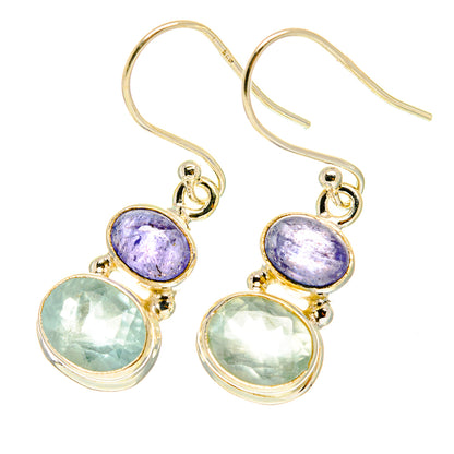 Aqua Chalcedony Earrings handcrafted by Ana Silver Co - EARR417528