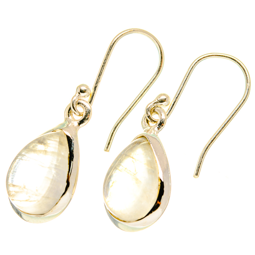 Rainbow Moonstone Earrings handcrafted by Ana Silver Co - EARR417532