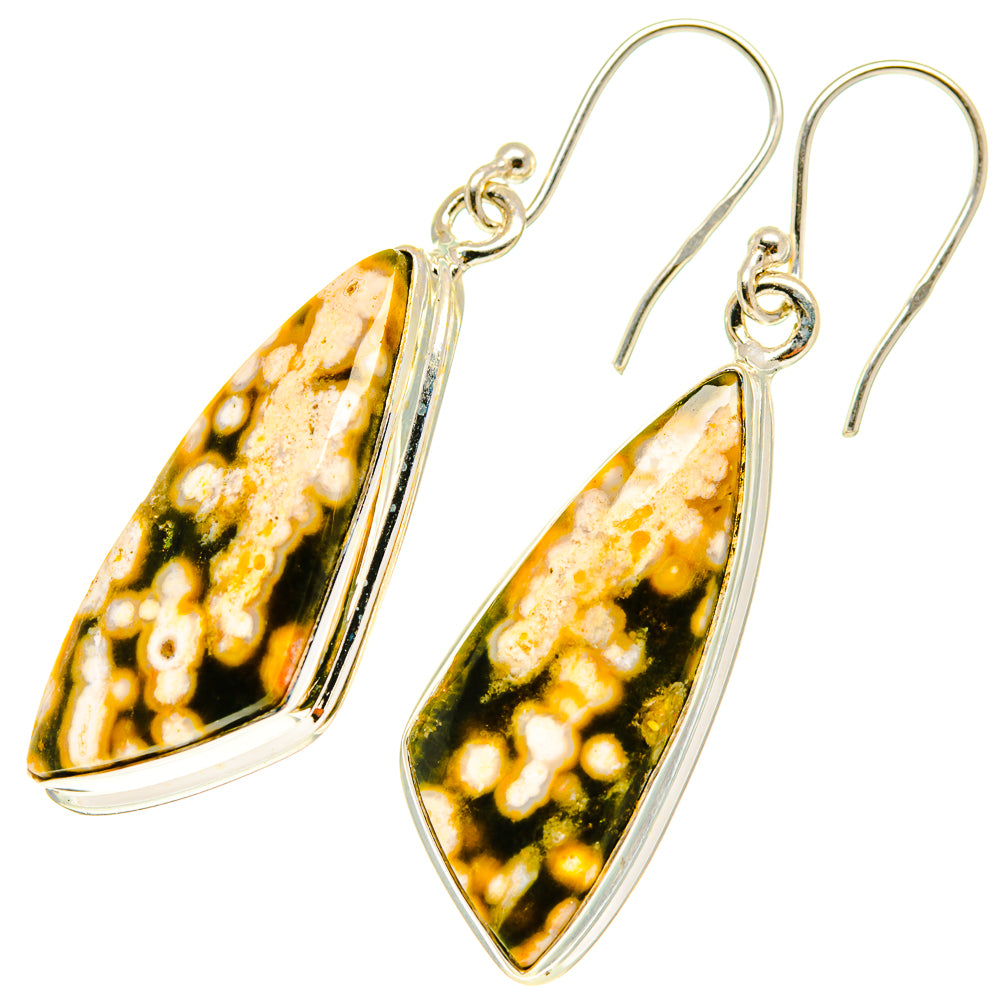 Ocean Jasper Earrings handcrafted by Ana Silver Co - EARR417539