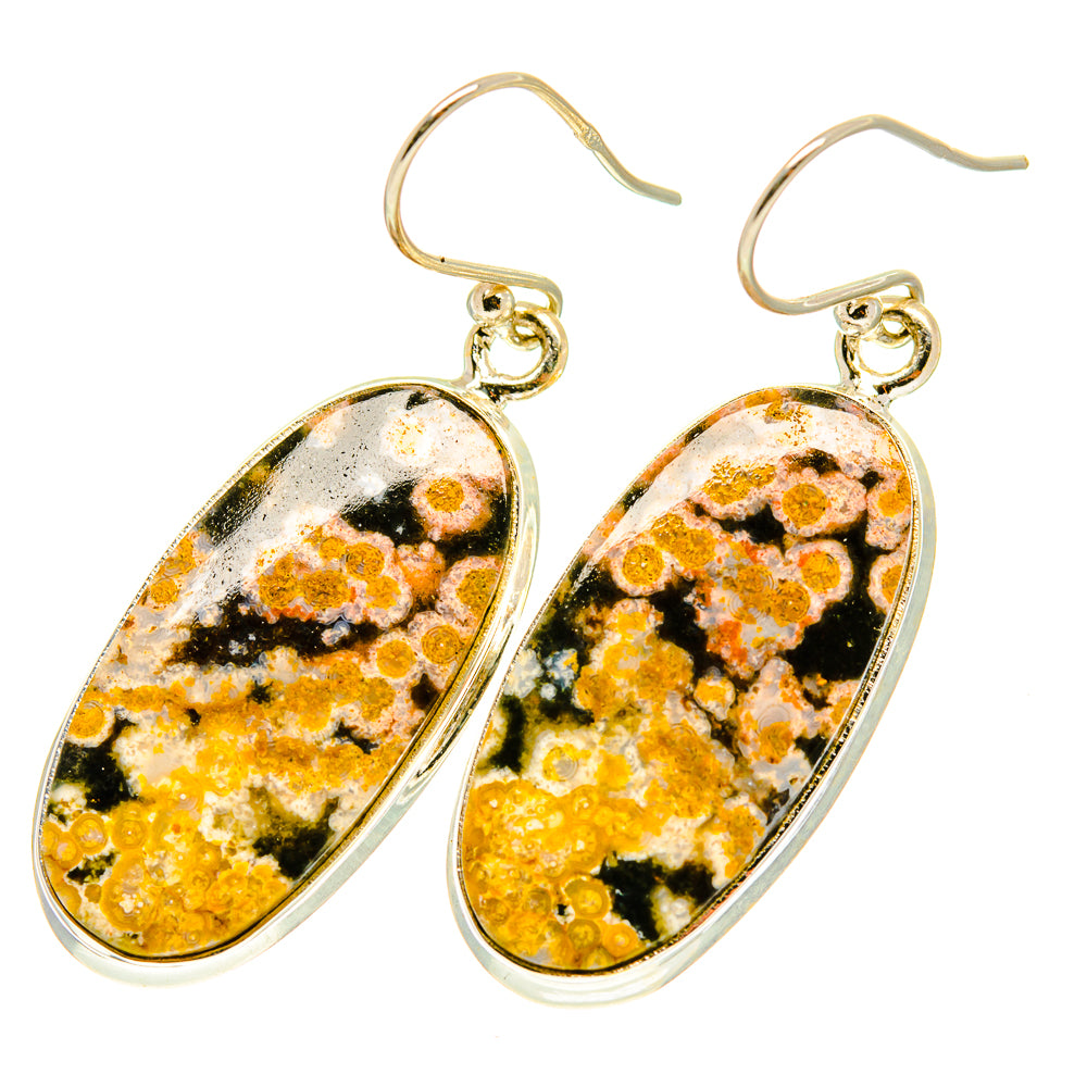 Ocean Jasper Earrings handcrafted by Ana Silver Co - EARR417543