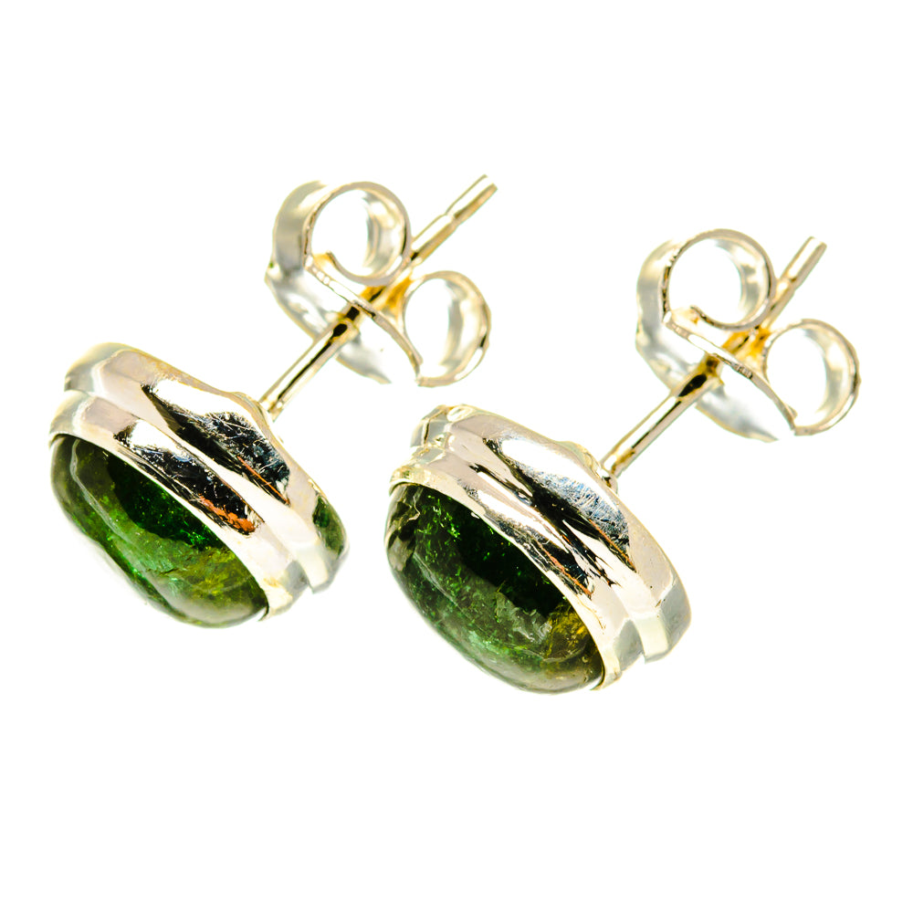 Green Tourmaline Earrings handcrafted by Ana Silver Co - EARR417544