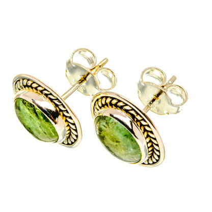 Green Tourmaline Earrings handcrafted by Ana Silver Co - EARR417545