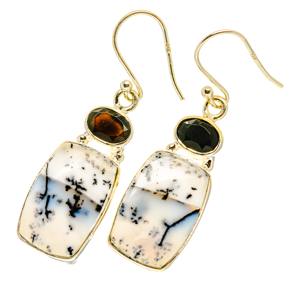 Dendritic Opal Earrings handcrafted by Ana Silver Co - EARR417546